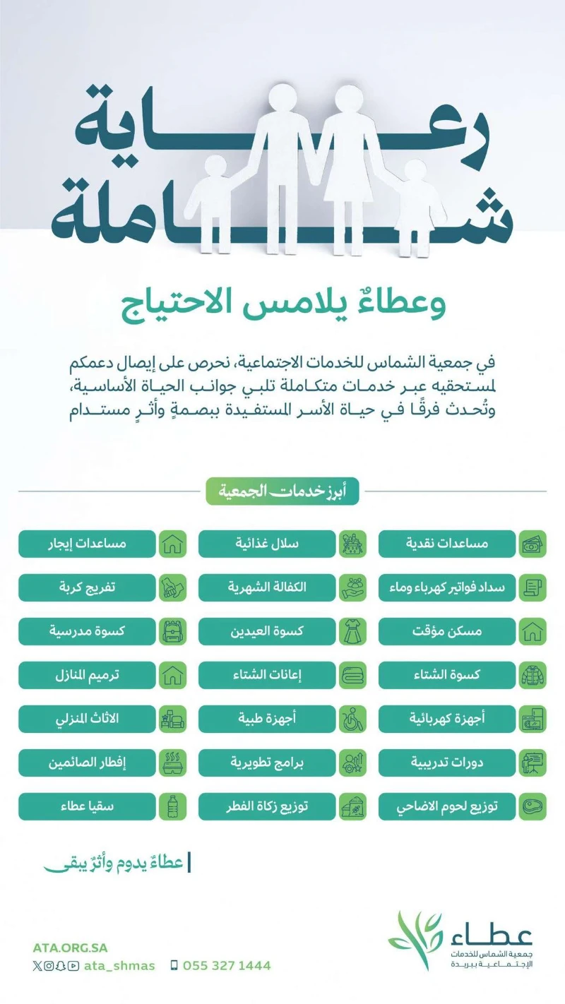 نصل بالعطاء لمستحقيه
